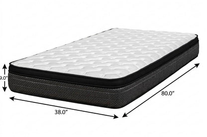 9" California King Foam Medium Euro Top Foam Mattress HomeRoots