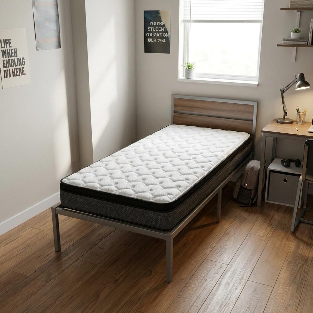 9" California King Foam Medium Euro Top Foam Mattress HomeRoots