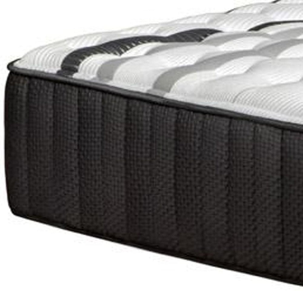 14" Graphite And Titanium Infused Twin Gel Memory Foam Firm Hybrid Mattress HomeRoots