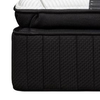 16" Graphite And Titanium Infused Split California King Gel Memory Foam Ultra plush Hybrid Mattress HomeRoots