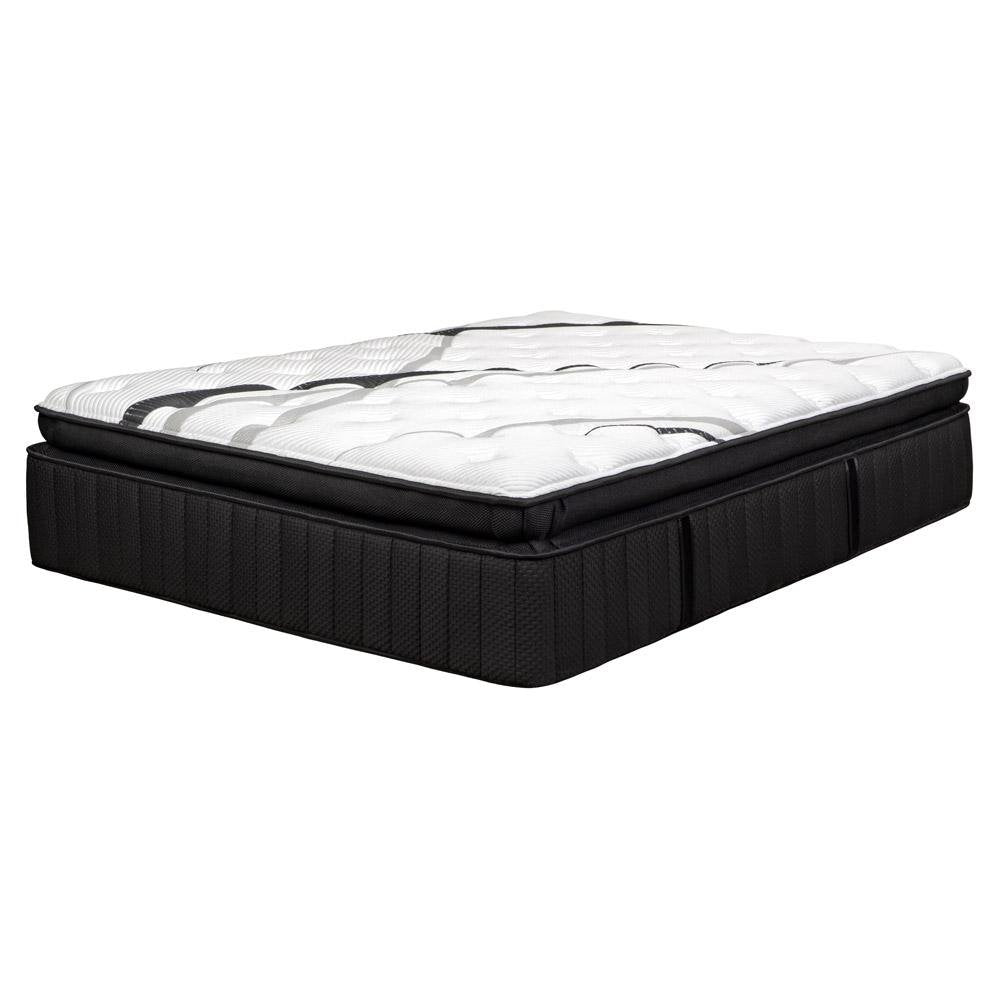 16" Graphite And Titanium Infused Split California King Gel Memory Foam Ultra plush Hybrid Mattress HomeRoots