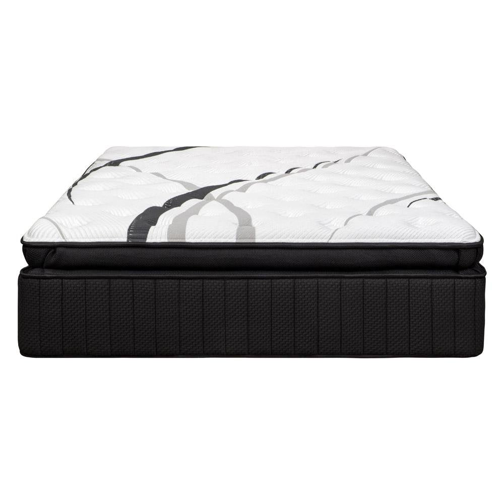 16" Graphite And Titanium Infused Split California King Gel Memory Foam Ultra plush Hybrid Mattress HomeRoots