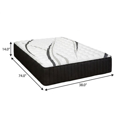 14" Graphite And Titanium Infused Split California King Gel Memory Foam Medium Hybrid Mattress