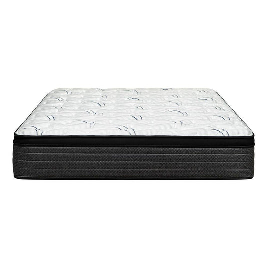 12" Split California King Foam Plush Euro Top Hybrid Mattress HomeRoots