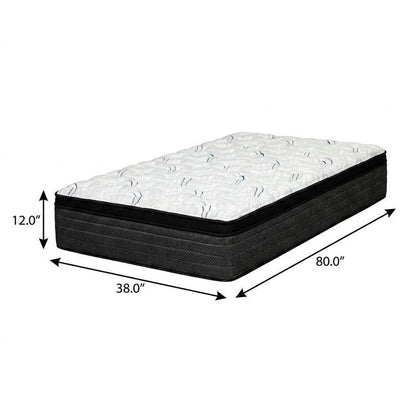12" Split California King Foam Plush Euro Top Hybrid Mattress HomeRoots