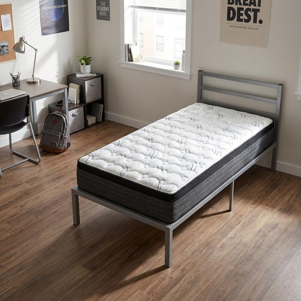12" Split California King Foam Plush Euro Top Hybrid Mattress — view 12