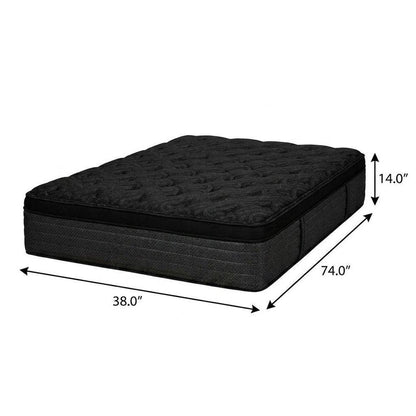 14" Copper Infused Split California King Gel Memory Foam Plush Euro Top Hybrid Mattress HomeRoots