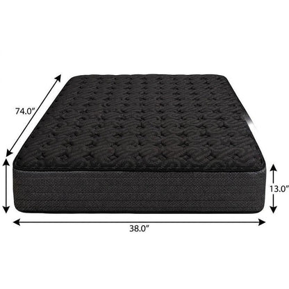 13" Copper Infused Split California King Gel Memory Foam Firm Hybrid Mattress HomeRoots