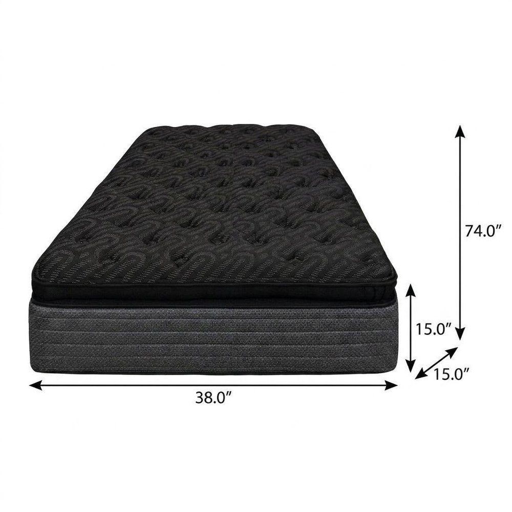 15" Copper Infused Split California King Gel Memory Foam Ultra plush Hybrid Mattress HomeRoots