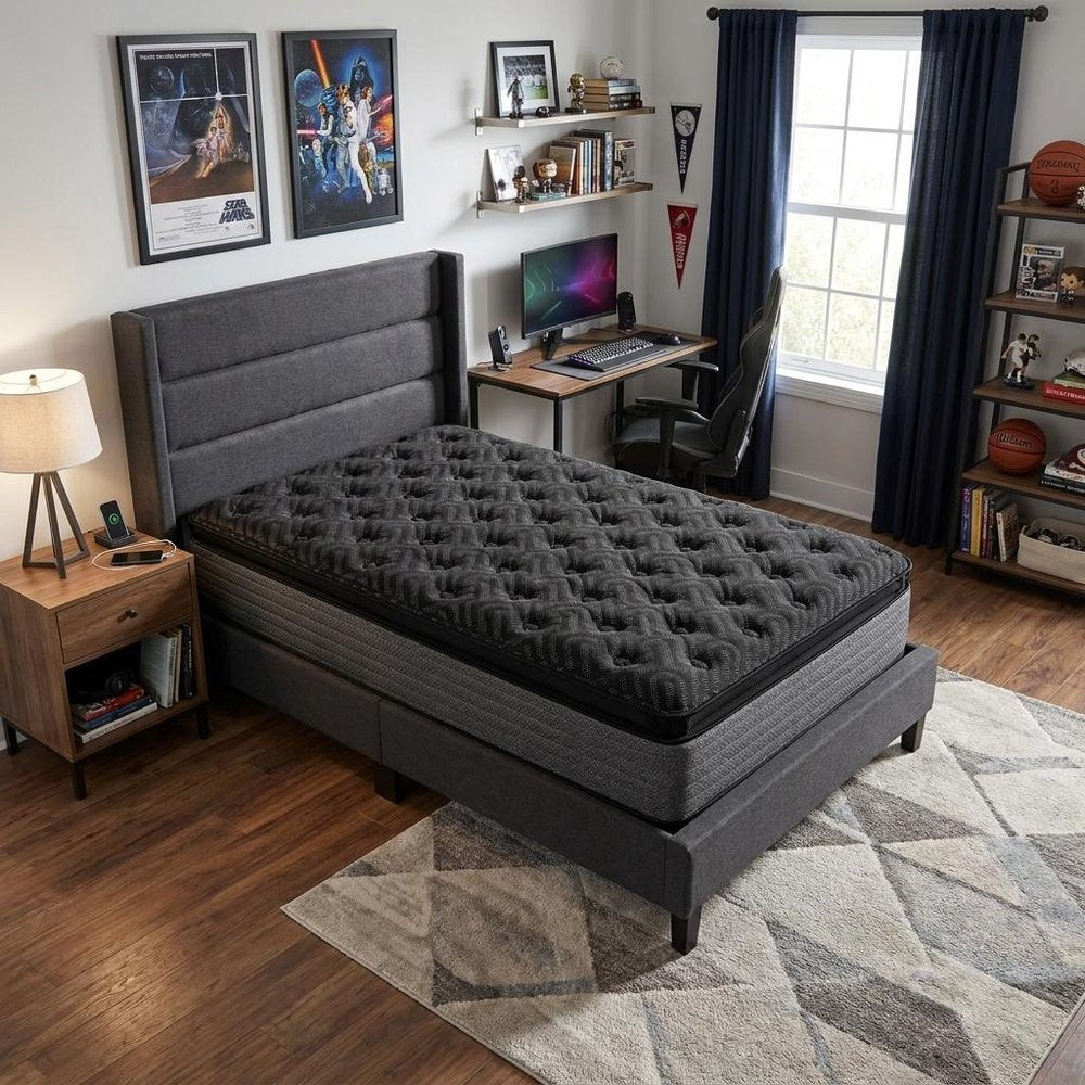 15" Copper Infused Split California King Gel Memory Foam Ultra plush Hybrid Mattress HomeRoots