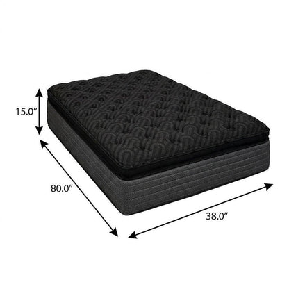 15" Copper Infused Split California King Gel Memory Foam Ultra plush Hybrid Mattress HomeRoots