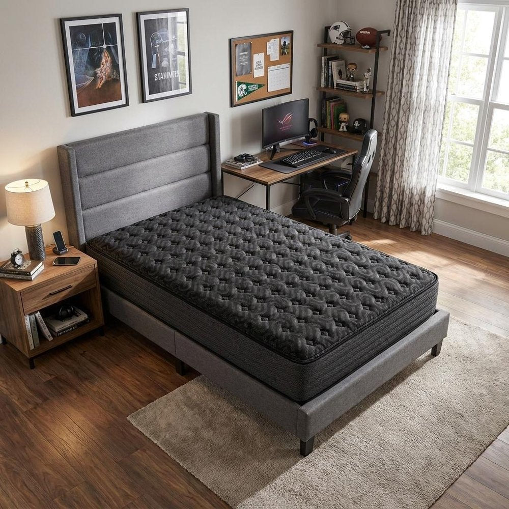 13" Copper Infused Split California King Gel Memory Foam Medium Hybrid Mattress — view 6