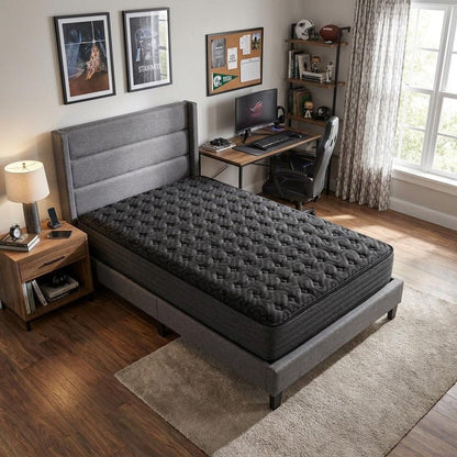 13" Copper Infused Split California King Gel Memory Foam Medium Hybrid Mattress HomeRoots