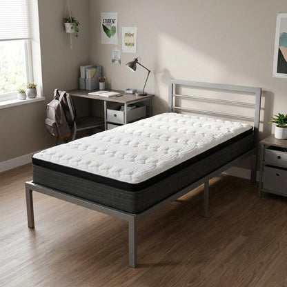 11" Split California King Foam Plush Euro Top Hybrid Mattress HomeRoots