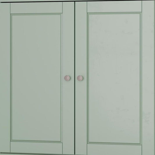 32" Sage Solid Wood Double Door Linen Cabinet