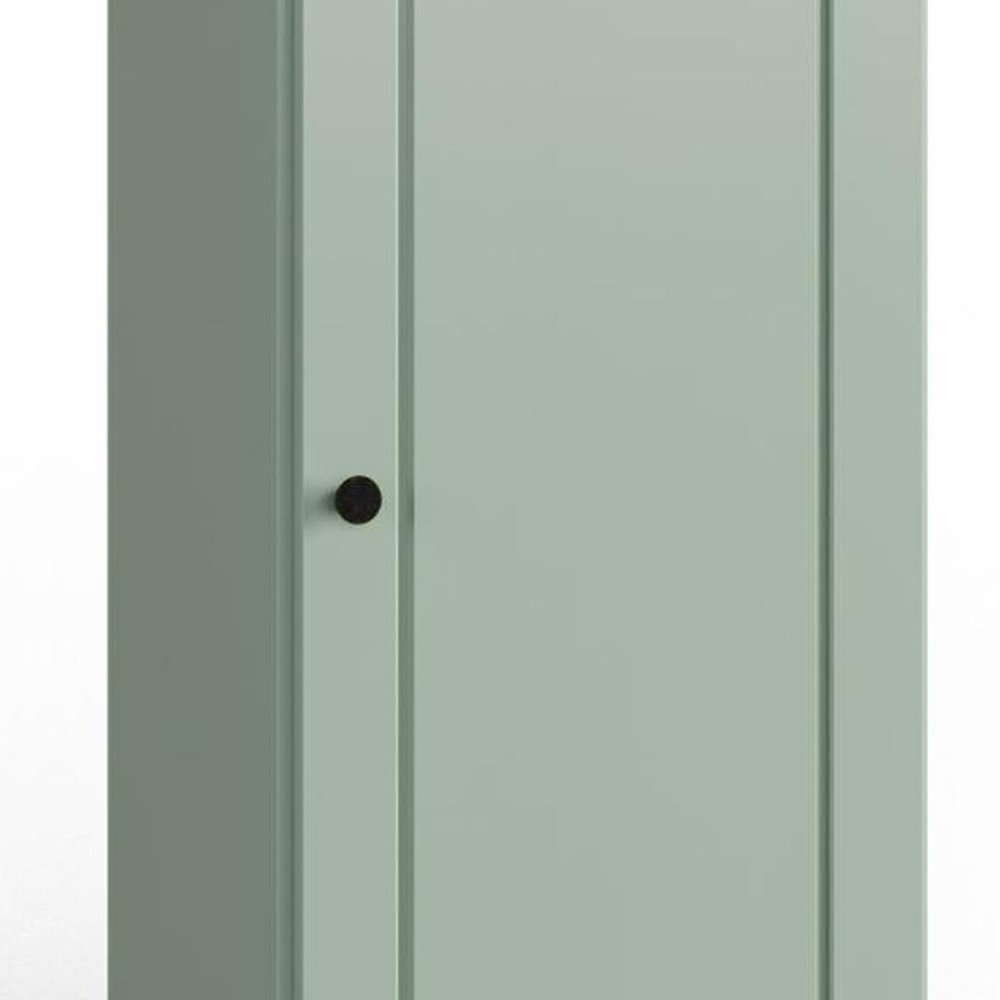 17" Sage Solid Wood Double Door Linen Cabinet — view 6