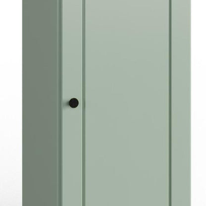 17" Sage Solid Wood Double Door Linen Cabinet