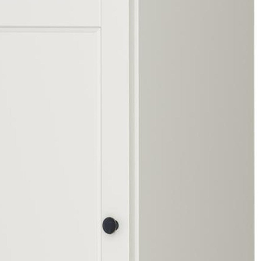 17" Off White Solid Wood Double Door Linen Cabinet — view 3