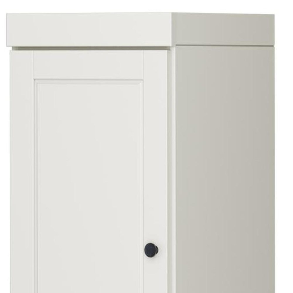 17" Off White Solid Wood Double Door Linen Cabinet — view 4