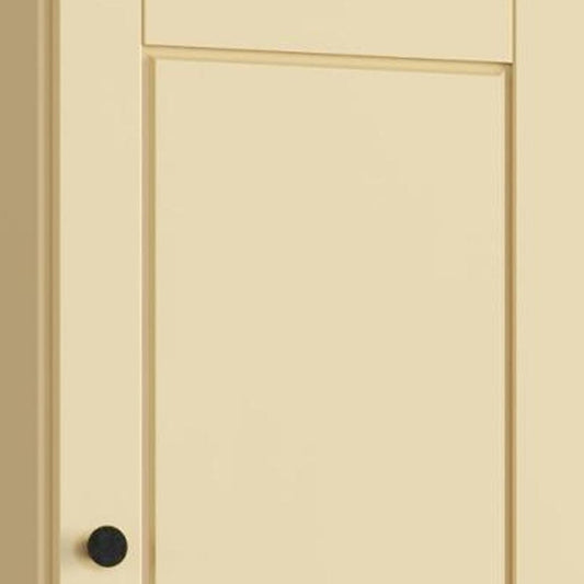 17" Yellow Solid Wood Double Door Linen Cabinet