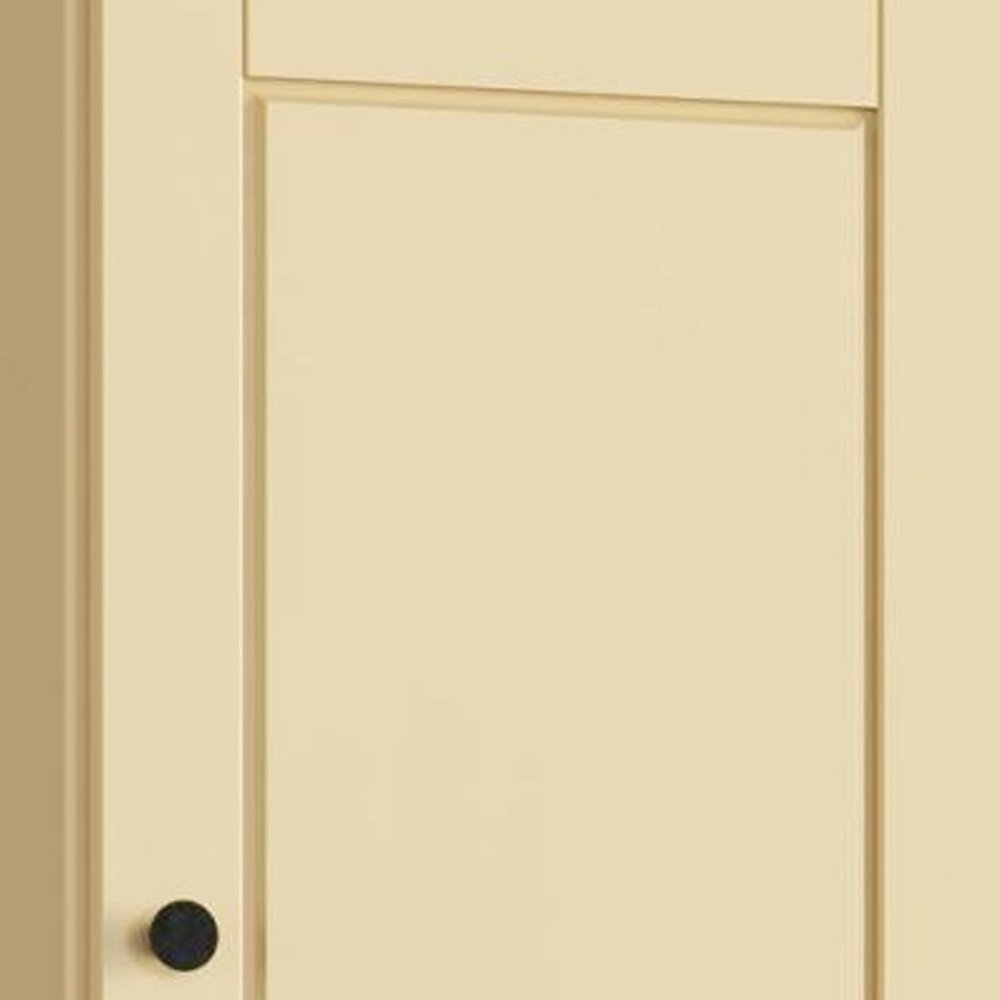 17" Yellow Solid Wood Double Door Linen Cabinet — view 2