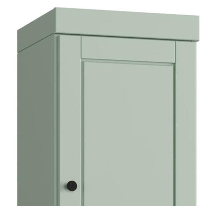 17" Sage Solid Wood Double Door Linen Cabinet HomeRoots