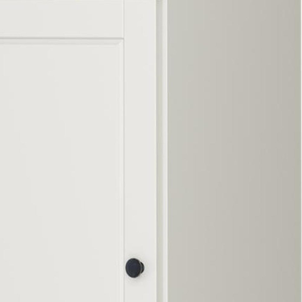17" Off White Solid Wood Double Door Linen Cabinet HomeRoots