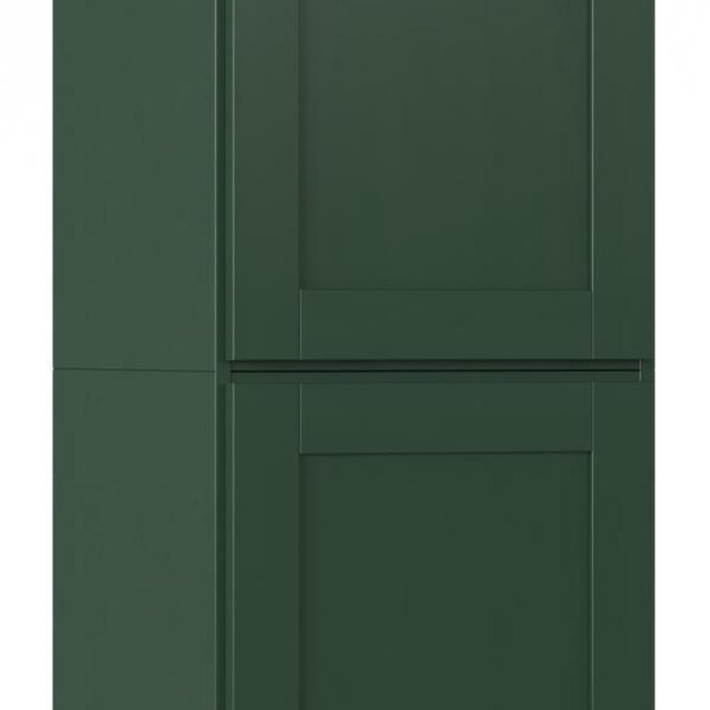 17" Green Solid Wood Double Door Linen Cabinet — view 6