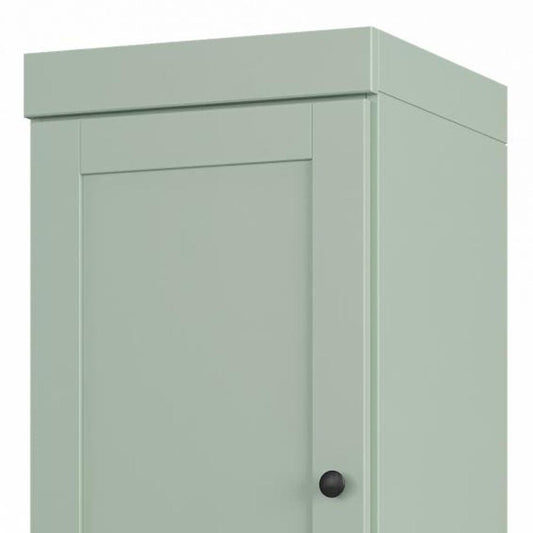 17" Sage Solid Wood Double Door Linen Cabinet