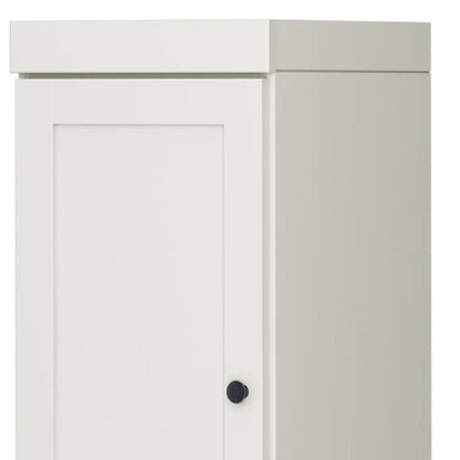 17" Off White Solid Wood Double Door Linen Cabinet HomeRoots