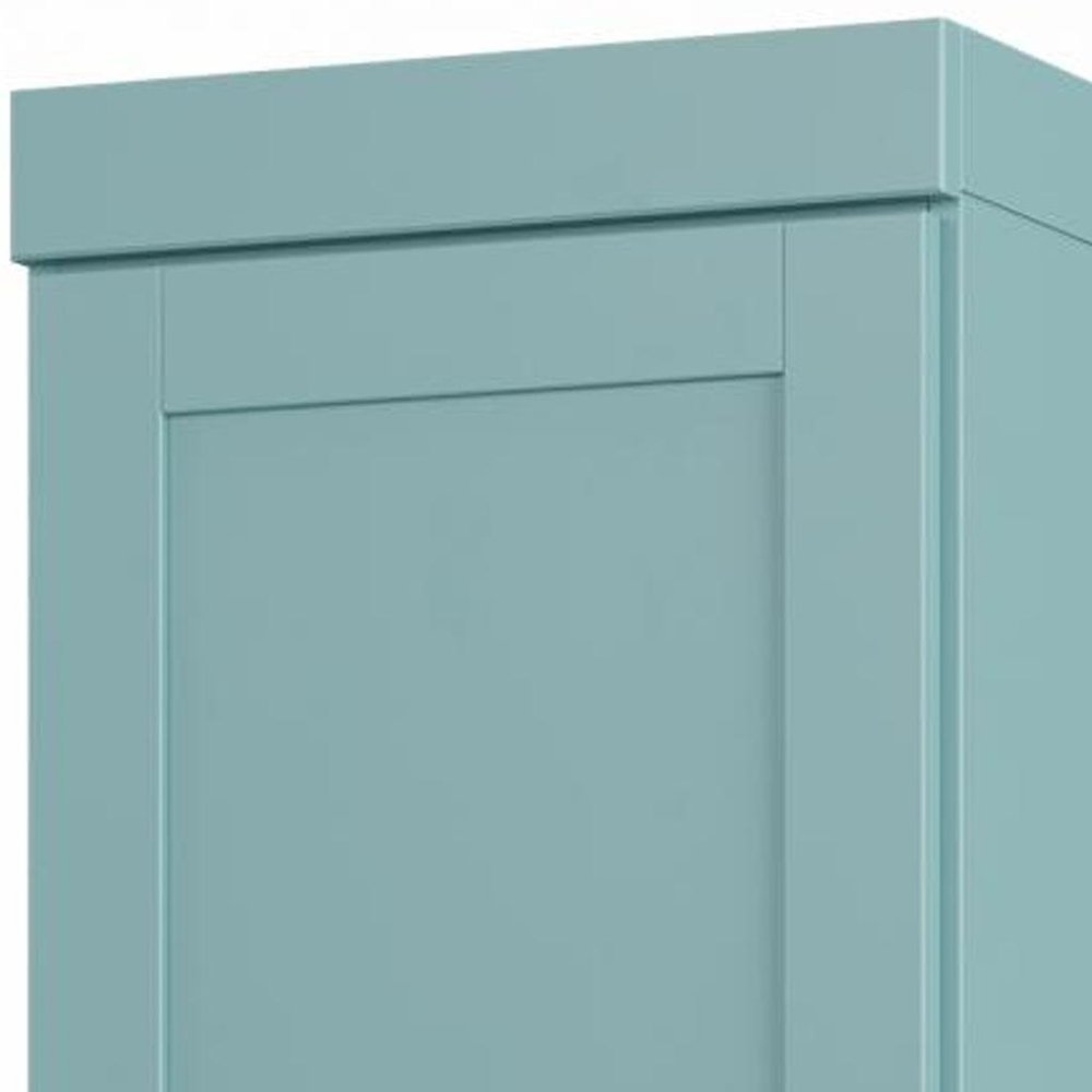 17" Aqua Solid Wood Double Door Linen Cabinet — view 2