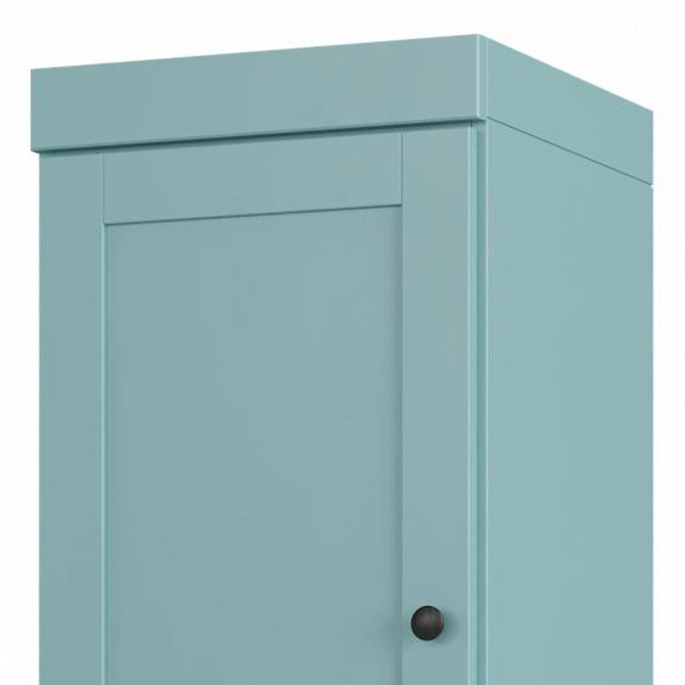17" Aqua Solid Wood Double Door Linen Cabinet — view 3
