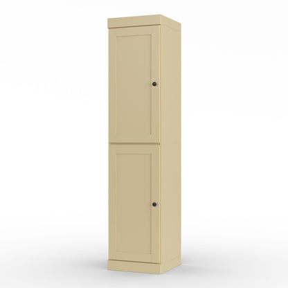 17" Yellow Solid Wood Double Door Linen Cabinet HomeRoots
