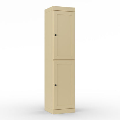 17" Yellow Solid Wood Double Door Linen Cabinet HomeRoots