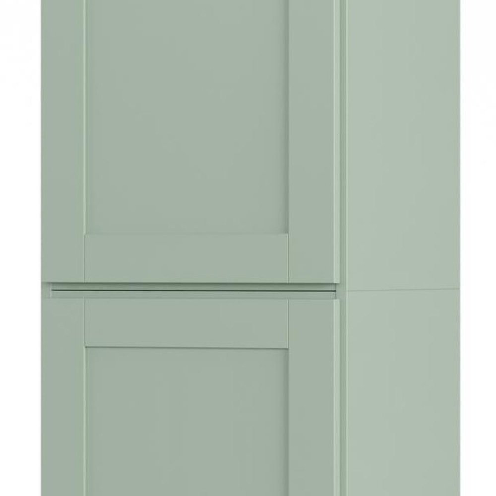 17" Sage Solid Wood Double Door Linen Cabinet — view 4
