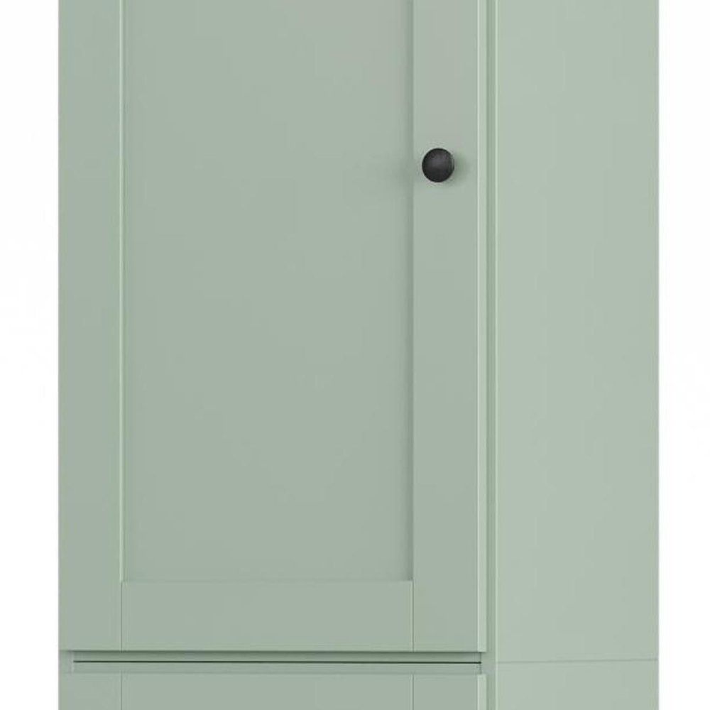 17" Sage Solid Wood Double Door Linen Cabinet — view 5