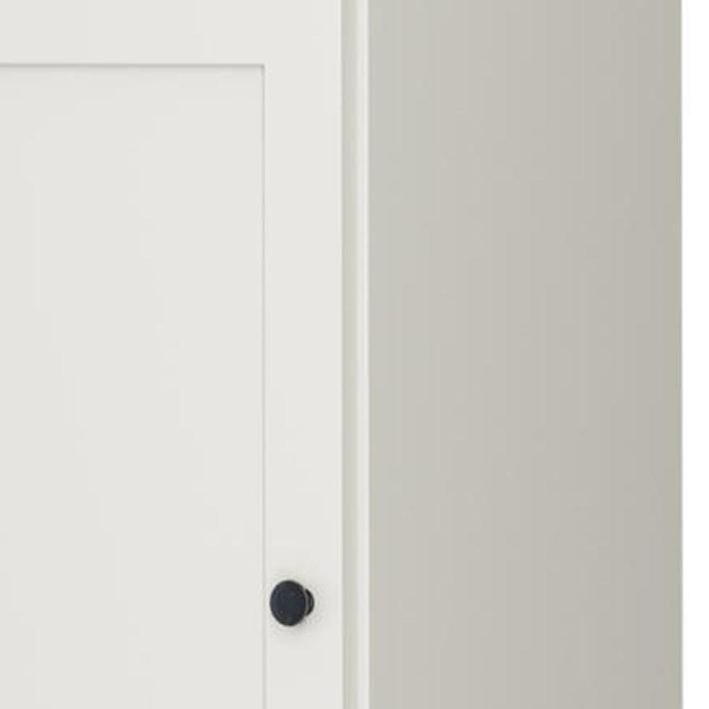 17" Off White Solid Wood Double Door Linen Cabinet HomeRoots