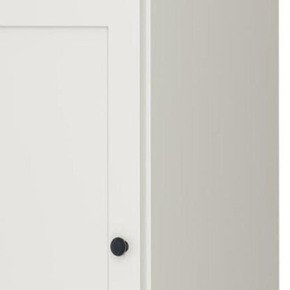 17" Off White Solid Wood Double Door Linen Cabinet HomeRoots