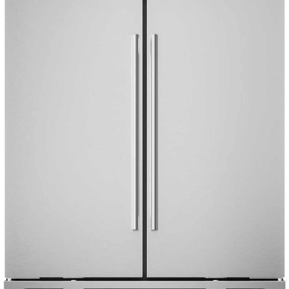 34" X 30" Silver Stainless Steel Dual Compartment Wine And Beverage Refrigerator — view 4