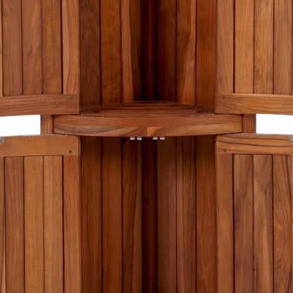 12" Brown Solid Wood Double Door Bathroom Cabinet