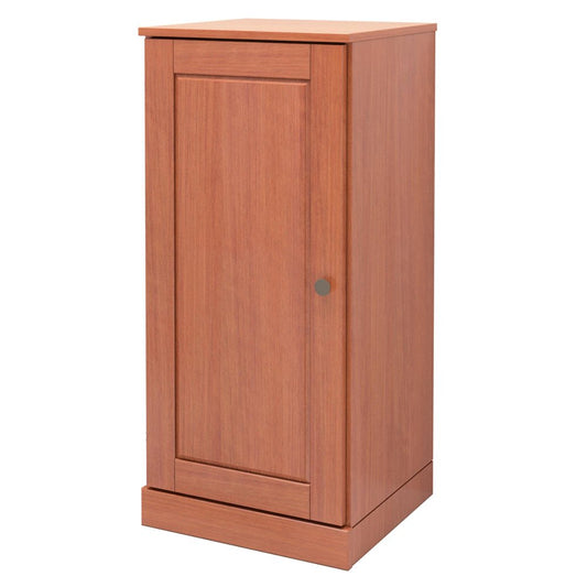 17" Coffee Solid Wood Single Door Linen Cabinet