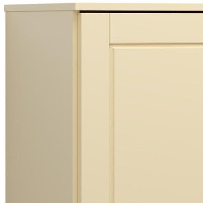 17" Yellow Solid Wood Single Door Linen Cabinet HomeRoots