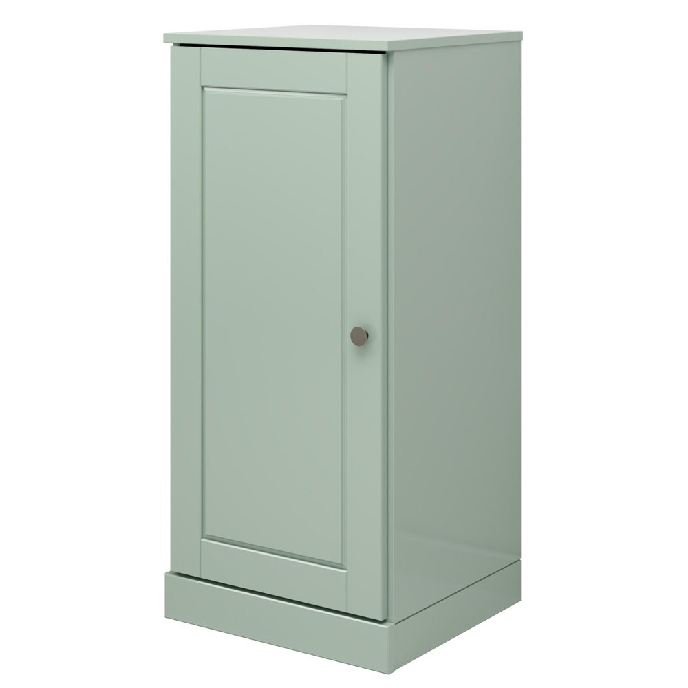 17" Sage Solid Wood Single Door Linen Cabinet — view 1