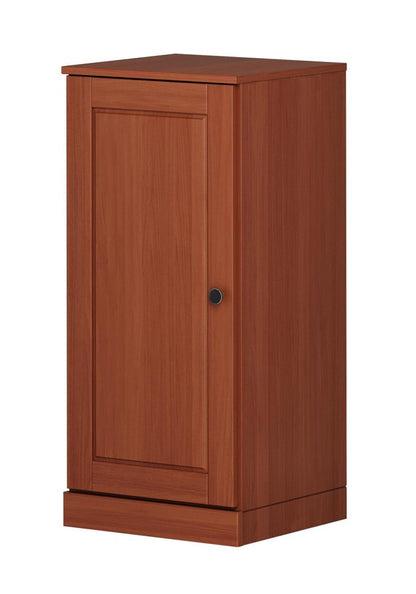 17" Coffee Solid Wood Single Door Linen Cabinet HomeRoots
