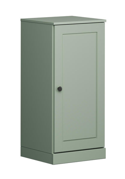 17" Sage Solid Wood Single Door Linen Cabinet HomeRoots