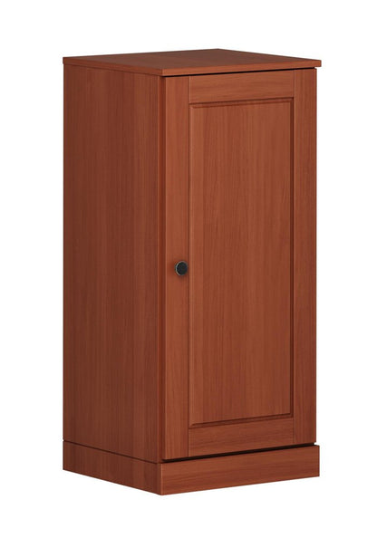 17" Coffee Solid Wood Single Door Linen Cabinet HomeRoots
