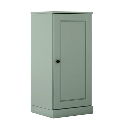 17" Sage Solid Wood Single Door Linen Cabinet HomeRoots