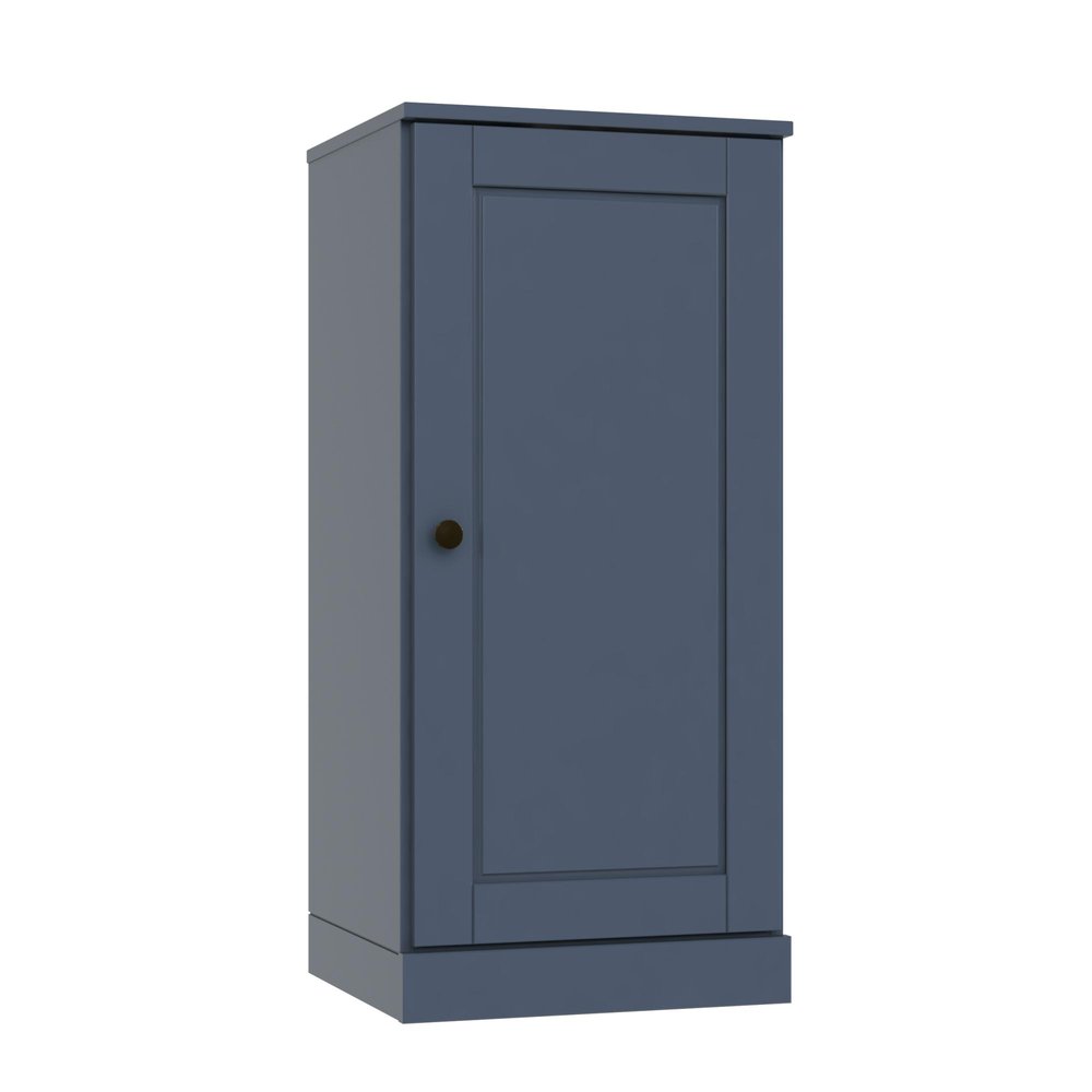 17" French Blue Solid Wood Single Door Linen Cabinet — view 2