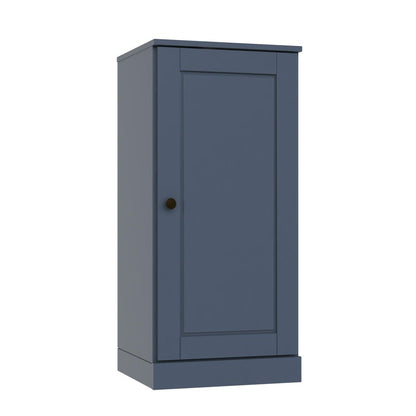 17" French Blue Solid Wood Single Door Linen Cabinet HomeRoots