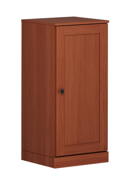 17" Coffee Solid Wood Single Door Linen Cabinet HomeRoots